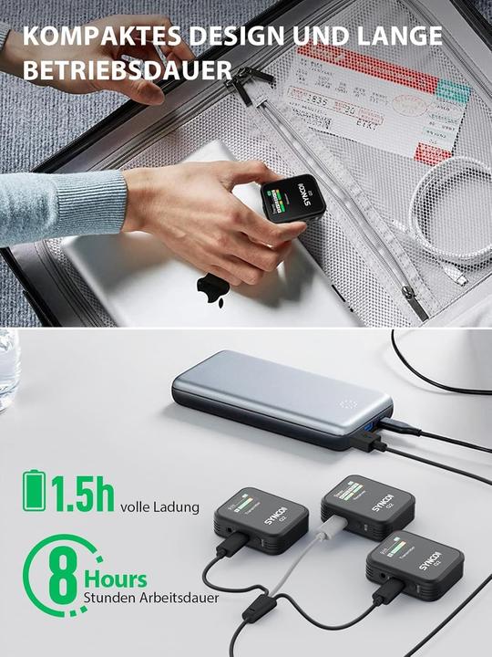 Actual product image Synco Lavalier Microphone Wireless G2 A2