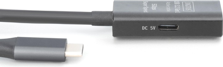 Produktbild Digitus Aktives USB 3.2 Gen1 5G Verlängerungskabel, USB-C - USB-C, 10m (10 m, USB 3.2 Gen 1)