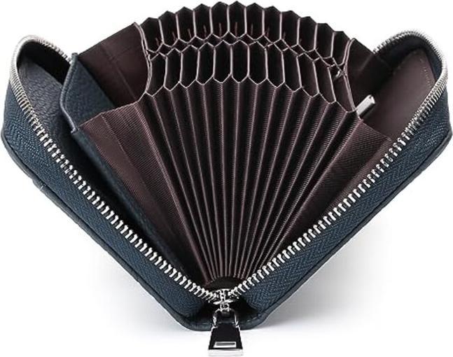 Produktbild Only-Bags.Store Portemonnaie aus Leder mit Kreditkartenschutz, Portemonnaie mit Reissverschluss, Portemonnaie im