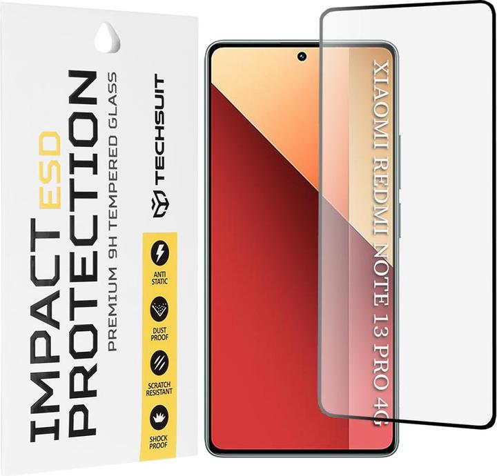 Image du produit Techsuit - ESD Glass - Xiaomi Redmi Note 13 Pro 4G / Poco M6 Pro 4G - Black (Xiaomi Redmi Note 13 Pro 4G)