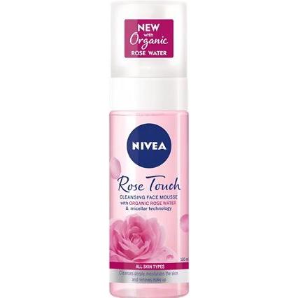 NIVEA, Pulizia viso, Cleansing Foam for Face - Rose Touch - 150ml (Mousse detergente, 150 ml)