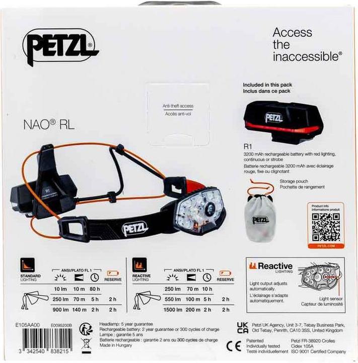 Immagine prodotto Petzl Nao Rl (1500 lm)