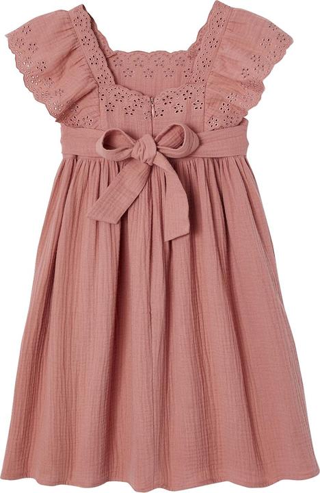 Immagine prodotto Vertbaudet Festliches Mädchen Musselinkleid mit bestickten Ärmeln (128)