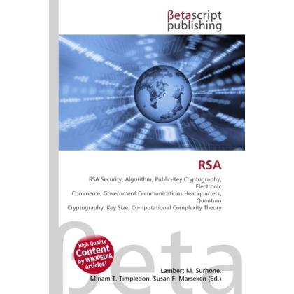 Rsa, Fachbücher von Lambert M. Surhone, Miriam T. Timpledon, Susan F. Marseken