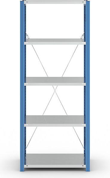 Actual product image eurokraft pro Shelf plug-in rack, blue / galvanized