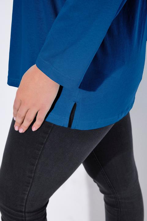 Produktbild Ulla Popken Shirt, V-Ausschnitt, Relaxed, Langarm (62)