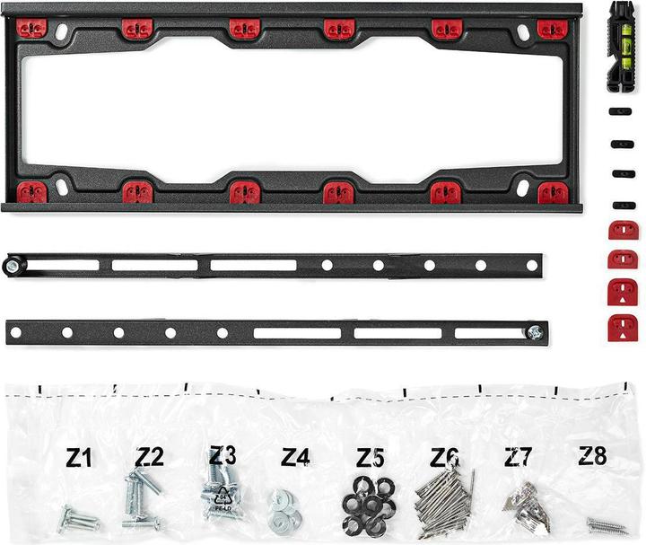 Image du produit Nedis Support TV mural fixe - 23-55 " - 35 kg - 28 mm - support TV - VESA - acier - noir (Mur, 35 kg, 23" - 55")