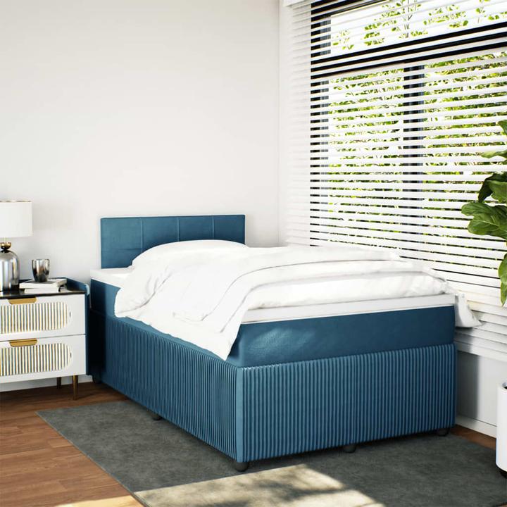 Produktbild VidaXL Bo x springbett mit Matratze 120 x 200 cm Samt (120 x 200 cm, 120 x 200 cm)