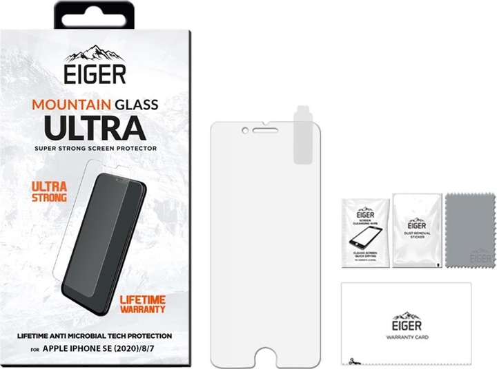 Immagine prodotto Eiger Mountain Glass Ultra (1 Pezzo/i, Apple iPhone 8, Apple iPhone 7, Apple iPhone 6s, Apple iPhone 6)