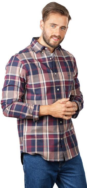 Produktbild GANT Check Shirt Long Sleeve Plumped Red (L)
