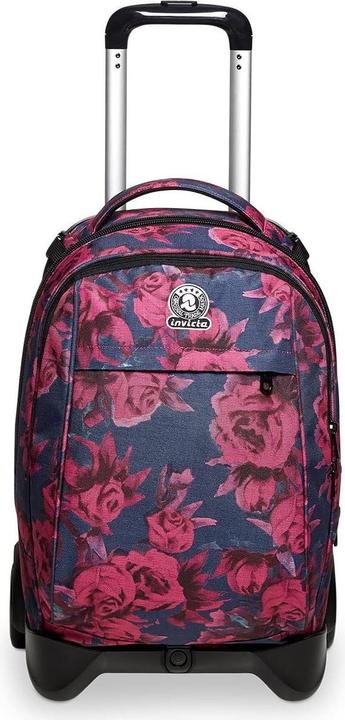 Image du produit Invicta Trolley transformable en sac à dos 3-en-1, système Cross Over, roues 100 mm, structure renforcée