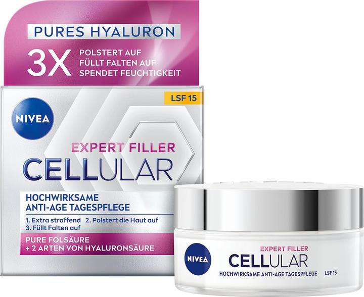 Image du produit NIVEA Cellular Expert Filler Anti-Age Tagespflege LSF 15 (50 ml, Crème de jour, SPF 15)