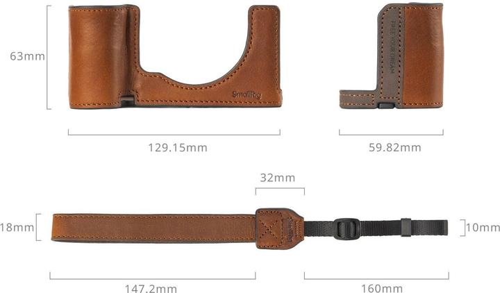 Produktbild SmallRig 5015 Camera Leather Case Kit for Sony Alpha 7C II / Alpha 7CR (Kamera Bereitschaftstasche)