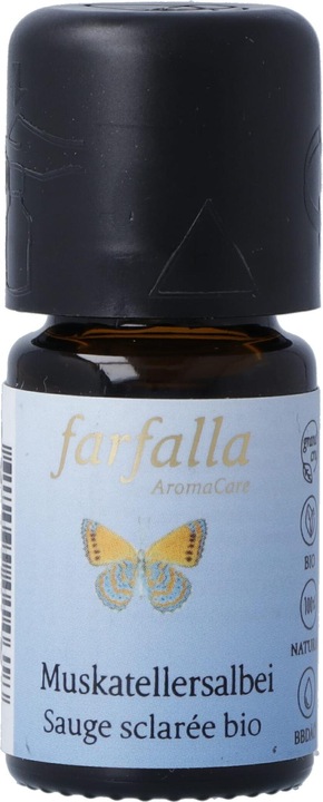 Immagine prodotto Farfalla Olio essenziale di salvia sclarea biologica Grand Cru (5ml)