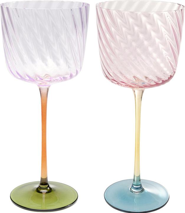 Produktbild Kare Design Weinglas Twist 22cm Sortiert