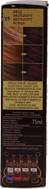 Produktbild Venita - Henna Color Coloring Lotion From Henna Ecstraktem 15 Bronze 75Ml (15 bronze)