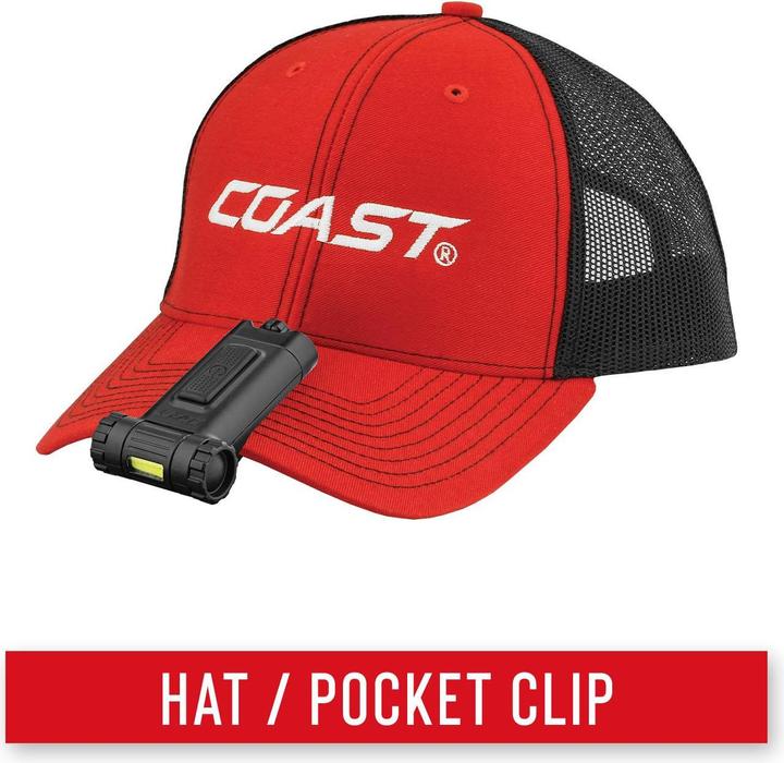 Produktbild Coast HX4 Clip-on-Taschenlampe - rotes Licht (7.60 cm, 80 lm)
