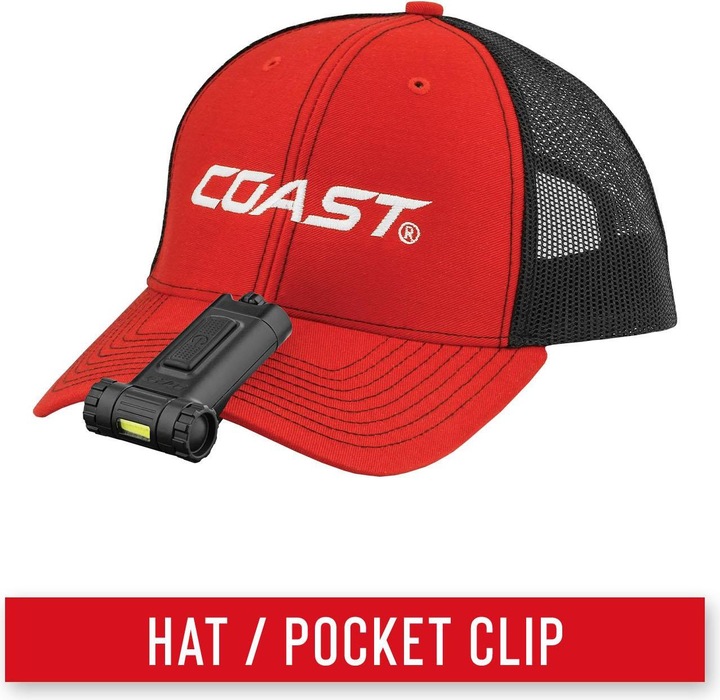 Actual product image Coast HX4 clip-on torch - red light (7.60 cm, 80 lm)