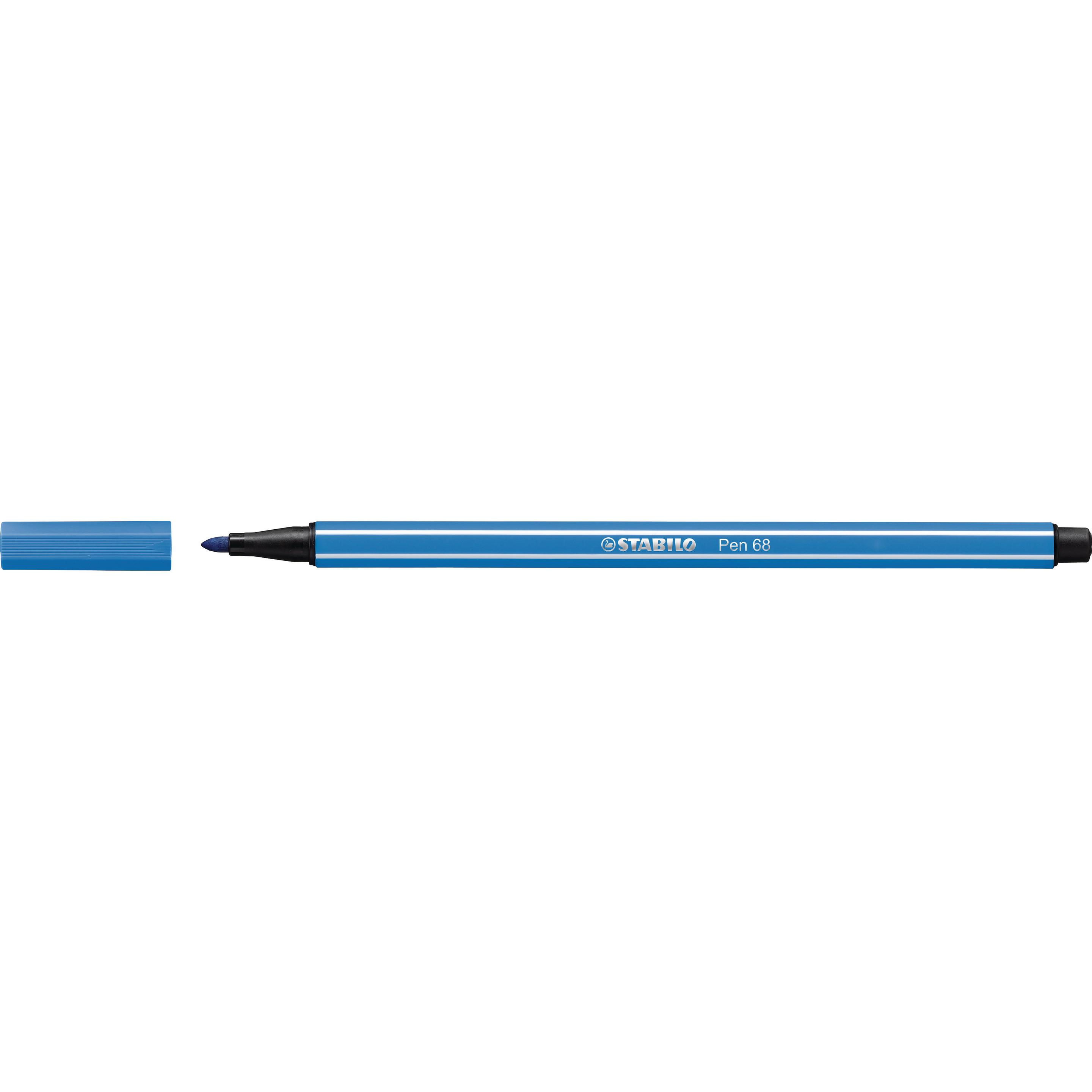 10x STABILO, Malstifte, Pen 68 Premium-Filzstift (Blue, 1 x)