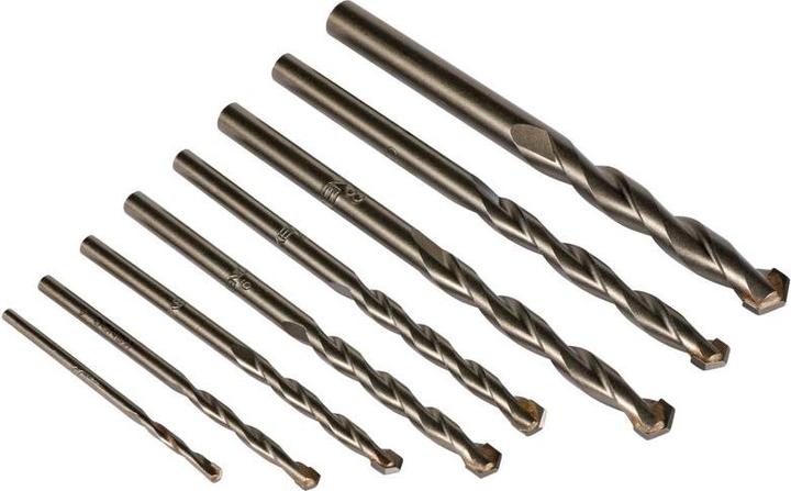Actual product image Kendo Masonry drill bit set 8x, 3–10 (3, 4, 5, 2 x 6, 2 x 8, 10 mm)