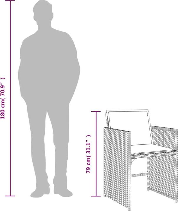 Produktbild vidaXL Garten Essgruppe