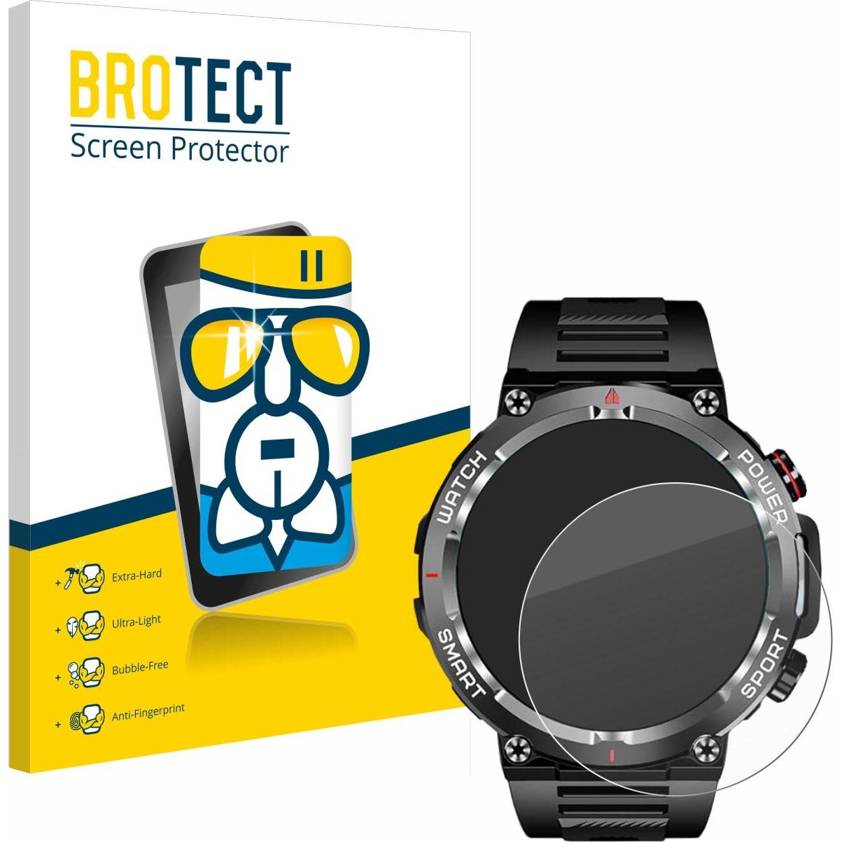 Thumbnail - BROTECT Schutzglas Schutzfolie Glas Folie Displayschutz klar, Smartwatch Schutzfolie, Transparent