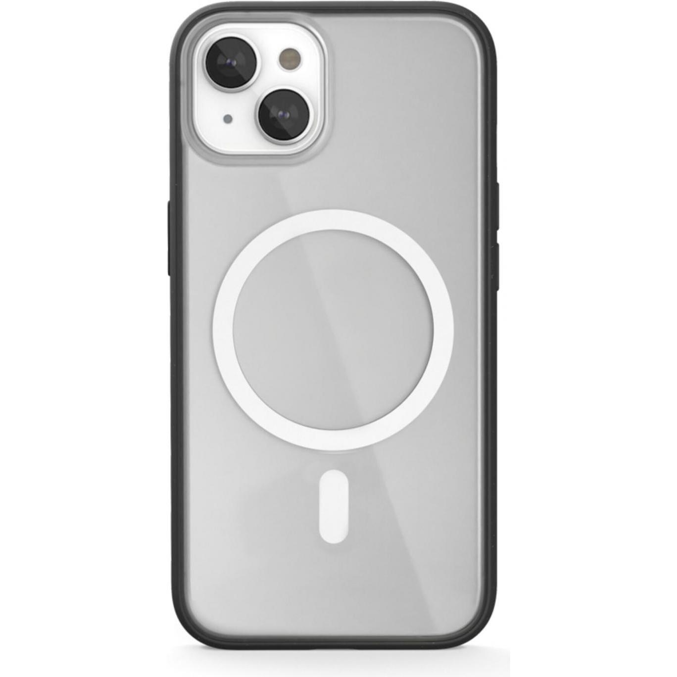 Woodcessories Clear Case Magsafe (Apple iPhone 15), Smartphone Hülle, Schwarz