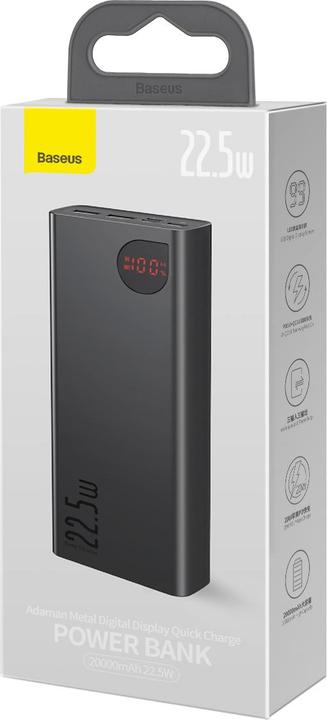 Actual product image Baseus Adaman Metal (20000 mAh, 22.50 W, 74 Wh)