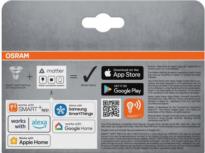 Produktbild Osram Smart+ Matter Spot (GU10, 350 lm, 3x)