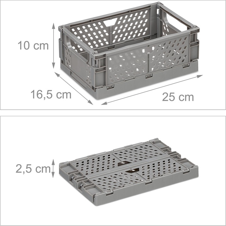 Immagine prodotto Relaxdays 2x scatola pieghevole (25 x 16,5 x 10 cm, 3.33 l)