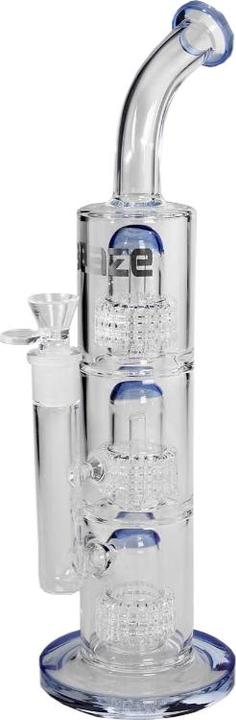 Blaze Glass Bong with 3x drum percolator
