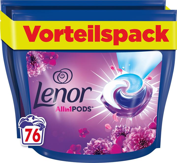 Immagine prodotto Lenor All-in-1 PODS (76 Cicli di lavaggio, Baccelli)