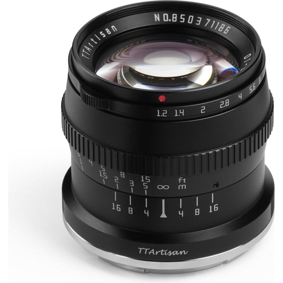TTArtisan 50mm f1.2 for Nikon Z mount (APS-C) (Nikon Z, APS-C / DX), Objektiv, Schwarz