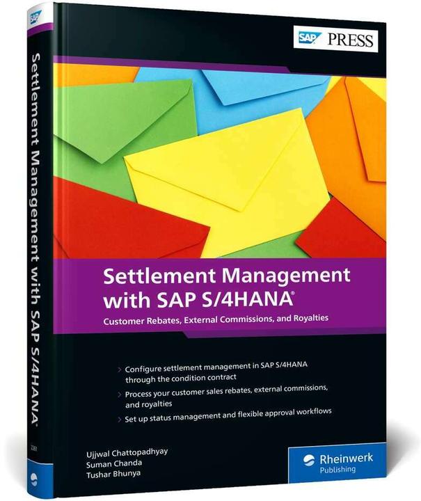 Produktbild Settlement Management with SAP S/4HANA (Englisch, Suman Chanda, Tushar Bhunya, Ujjwal Chattopadhyay, 2023)