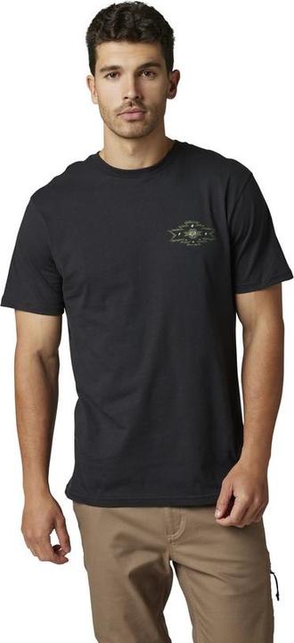 Actual product image Fox Tee 22 Full Flux Ss Prem Blk M (M)
