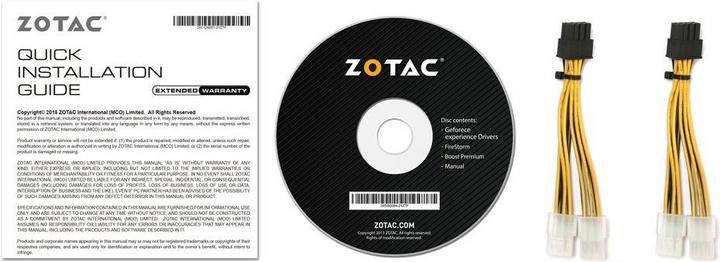 Actual product image Zotac GeForce GTX 1080 Ti AMP Edition (11 GB)