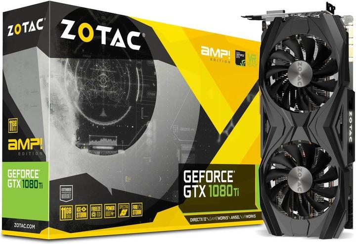 Actual product image Zotac GeForce GTX 1080 Ti AMP Edition (11 GB)