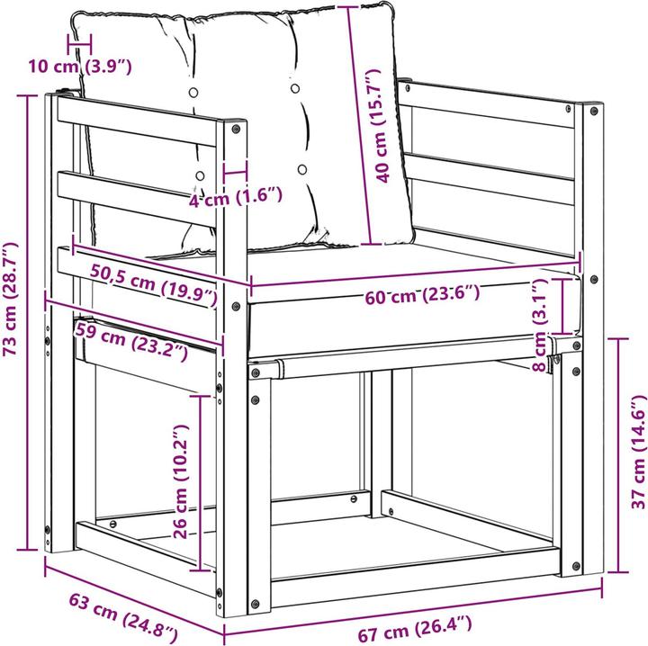 Produktbild vidaXL Outdoor-Sofa
