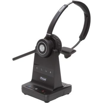 Auerswald COMfortel H-600 Headset DECT (Kabellos, USB Typ-B), Office Headset, Schwarz