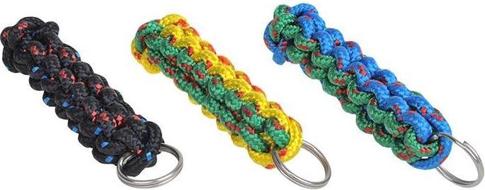 Produktbild ProPlus Schlüsselanhänger mit Ring, kurz (neon) und stark geflochten, sortiert