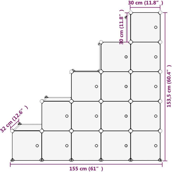 Image du produit vidaXL Manon (155 x 32 x 153,5 cm)
