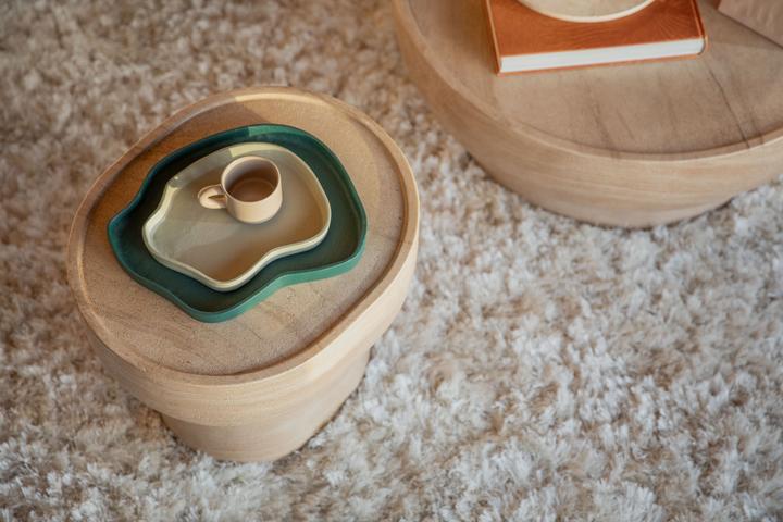 Produktbild Zuiver Revolt Trays Set of 2 Green/Ivory