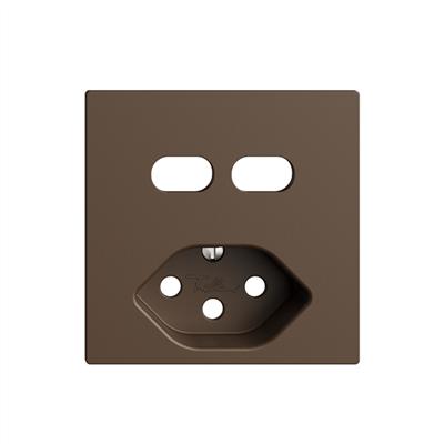 Produktbild Feller Abdeckset Für USB C+C/T13 Kombination coffee