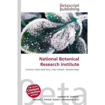 National Botanical Research Institute, Fachbücher von Susan F. Marseken, Lambert M. Surhone, Miriam T. Timpledon
