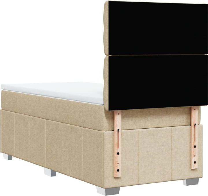 Produktbild vidaXL Bo x springbett mit Matratze 90 x 200 cm Stoff (90 x 200 cm)
