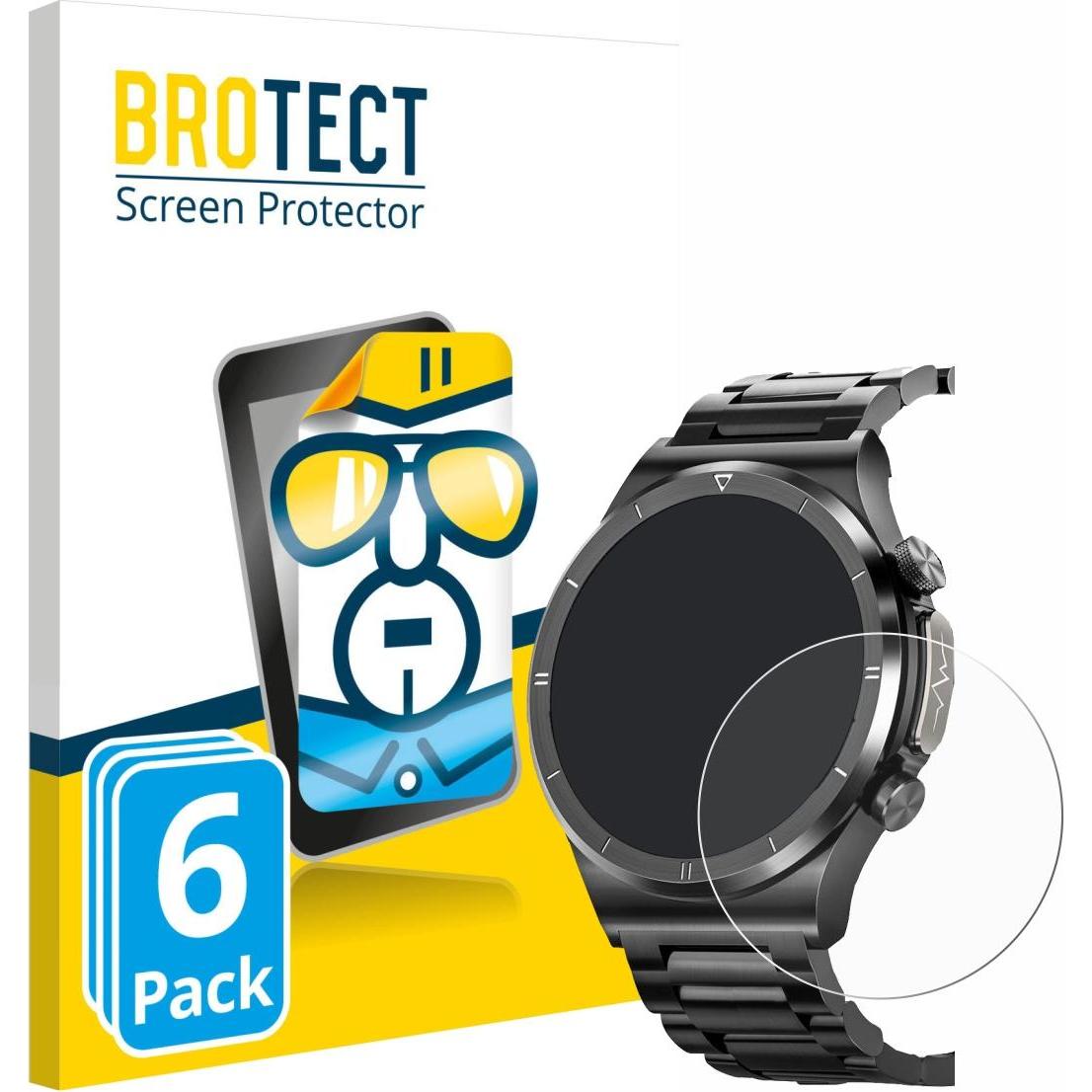 BROTECT Schutzfolie Displayschutz Klar, Smartwatch Schutzfolie, Transparent