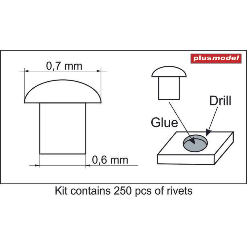 Plus Model Rivets 0,7 mm
