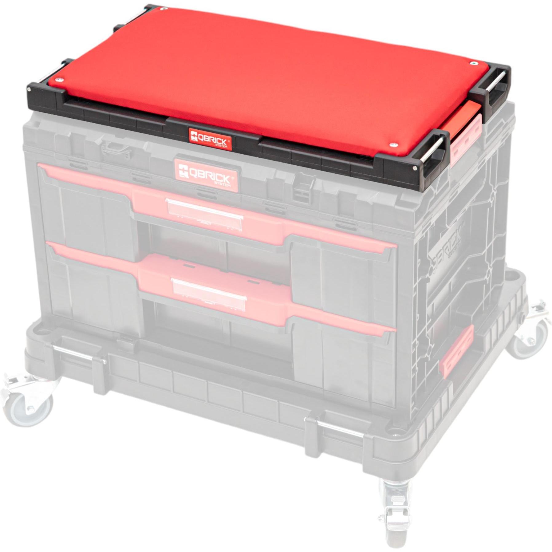 Qbrick, Zubehör Gartenmaschinen, System ONE Seat Sitz Adapterplatte 580 x 325 x 70 mm Sitzfläche (Gartenmaschinen Aufbew...