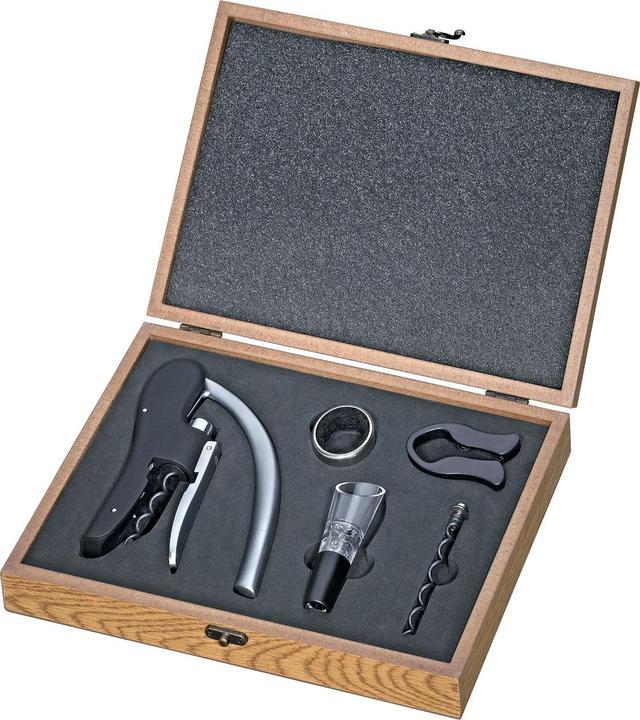 Actual product image Cilio TRENTINO 5-piece wine set (Wine pourer, Wine stopper, Wine thermometer)