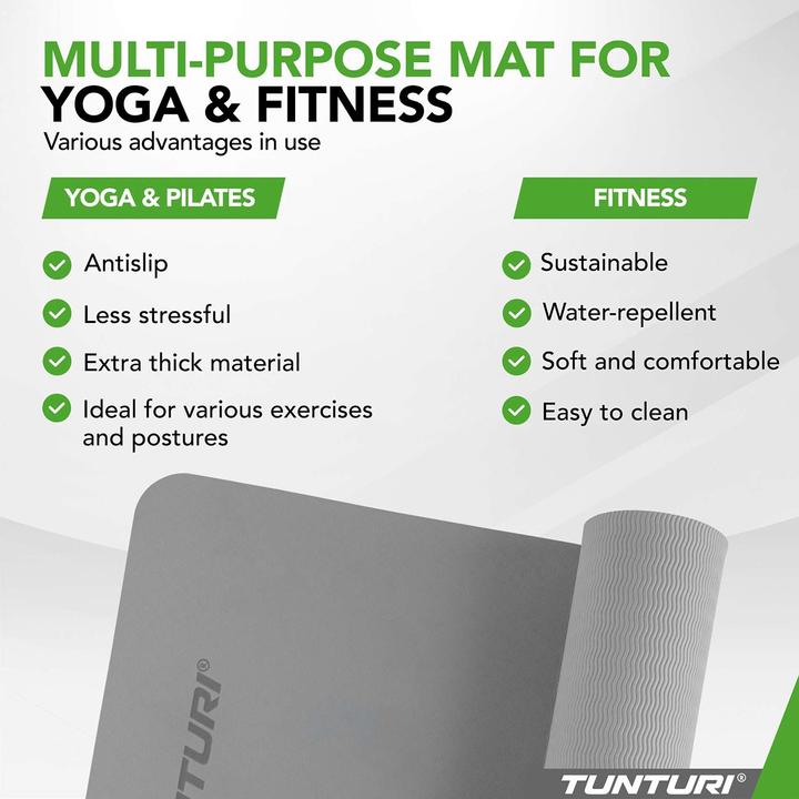 Image du produit Tunturi TPE Yogamatte Rutschfest 8 mm (8 mm)